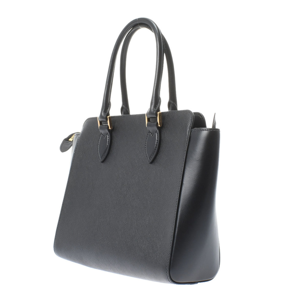 Prada Gold Hardware Saffiano Handbag Black - Picture 2 of 10